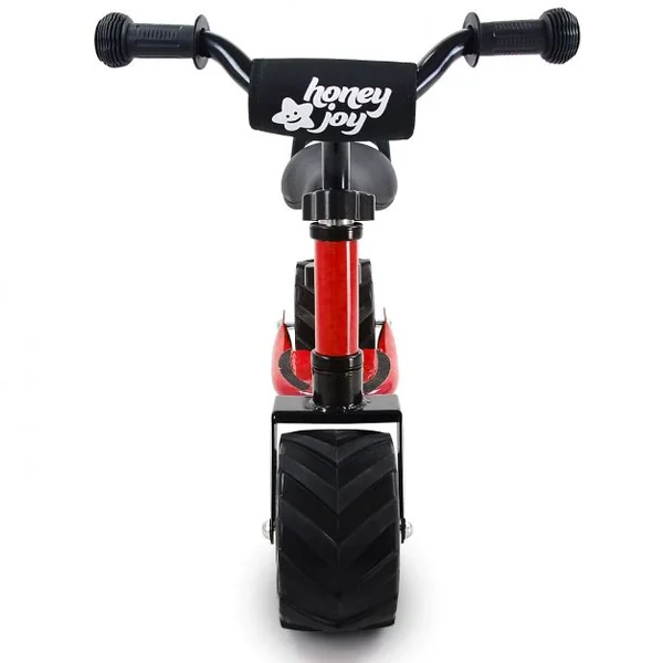 Draisienne enfant Vélo d'équilibre enfant Vélo sans pédale, Hauteur et siège réglable, Anticollision, 66x38x55cm, Rouge