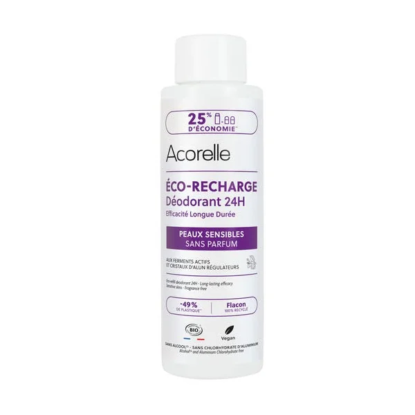 Déo 24h peau sensible recharg roll 100ml