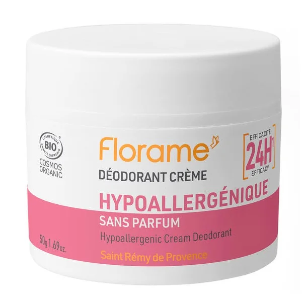 Déodorant crème hypoallergénique sans parfum 50g
