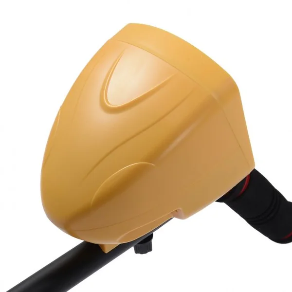 Détecteur de métaux portable Détecteurs d'Or professionnel Couverture de profondeur max 1,50m, Ecran LCD, Jaune