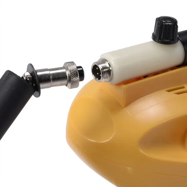 Détecteur de métaux portable Détecteurs d'Or professionnel Couverture de profondeur max 1,50m, Ecran LCD, Jaune