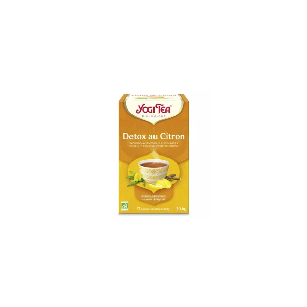 Détox citron - Infusion ayurvédique aux plantes bio - 17 infusettes