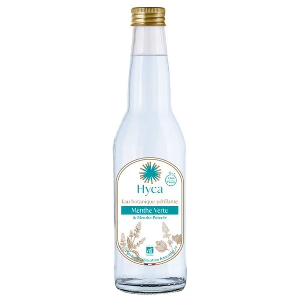 Eau botanique pétillante menthe verte & menthe poivrée 33cl