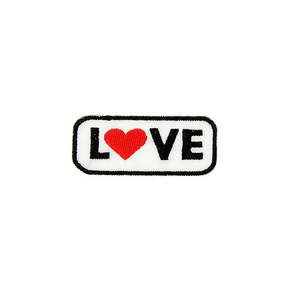 Ecusson thermocollant rectangulaire LOVE