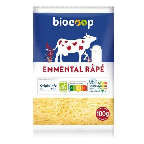 Emmental râpé 29% 100g