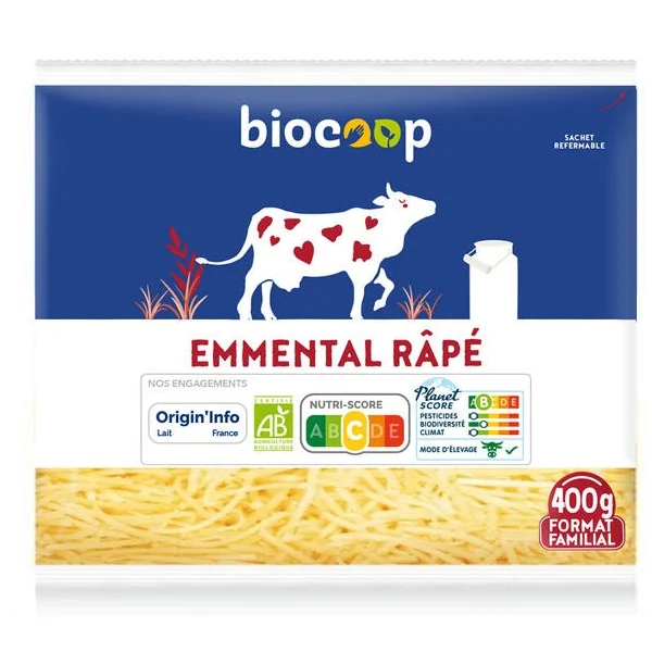 Emmental râpé 29% 400g