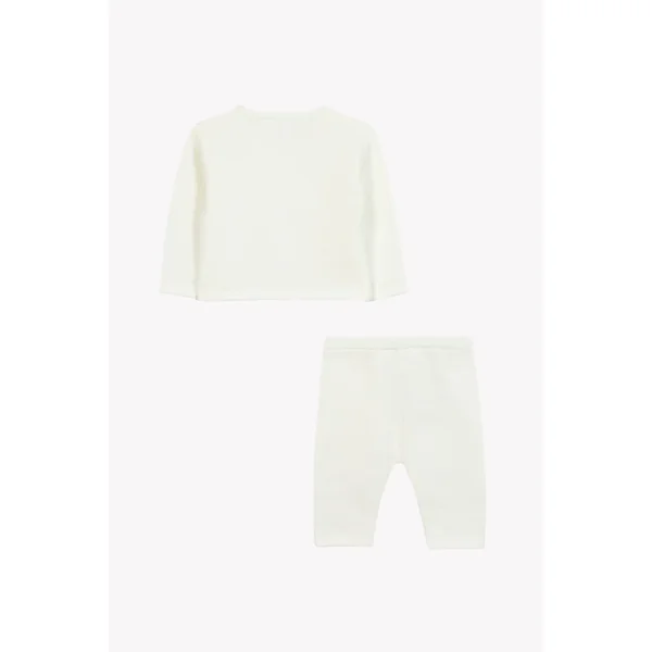 Ensemble long écru coton cache cœur unisexe Tartine et Chocolat E26 - Soins Bébé Naturels & Produits Maman Après Naissance