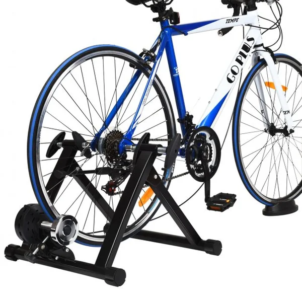 Entraîneur de Vélo avec fil pour Roue 26-28’’ en Acier avec 8 Niveaux de Résistance Charger Max 100KG