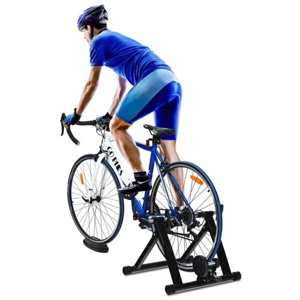 Entraîneur de Vélo pour Roue 26-28’’ en Acier Charger Max 100KG en Aicer de Haute Qualité à l'Intérieur Noir