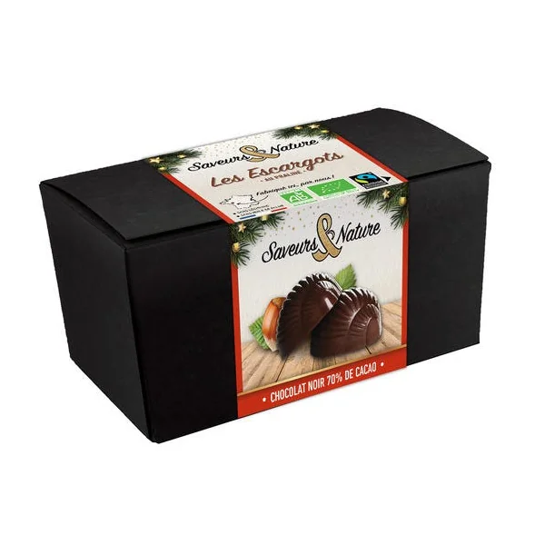 Escargot praliné chocolat noir (12) 140g