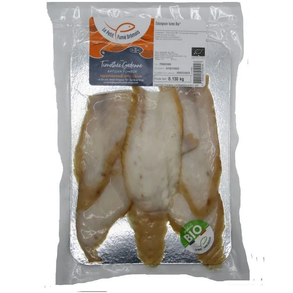 Esturgeon bio filet fumé 130g