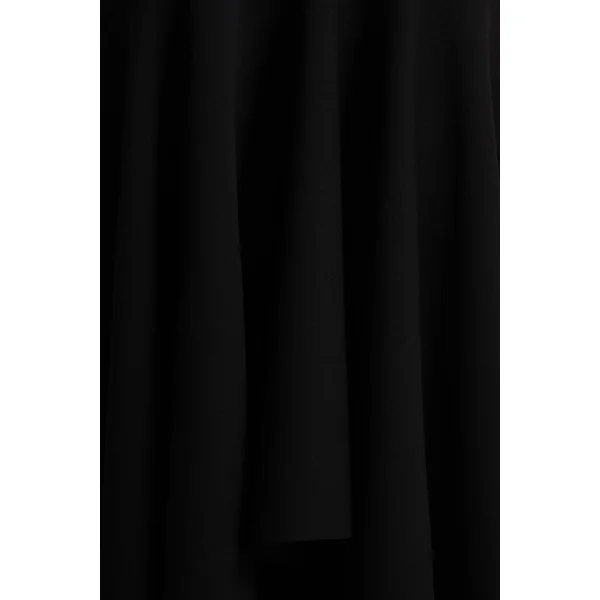 Everlasting | Robe longue noire à encolure bardot avec taille basse