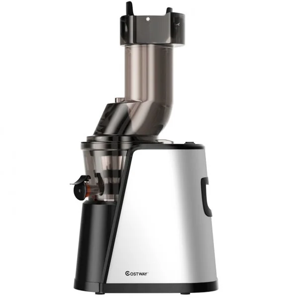 Extracteur de Jus 150w avec Accessoires Centrifugeuse Fruits Légumes en Acier Inoxydable Pc 27x185x52cm Blanc Noir