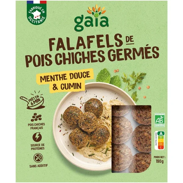 Falafel pois chiche germé menthe cumin 190g