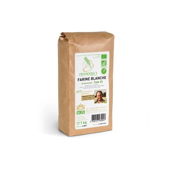 Farine Blanche Type 65 de blé tendre 1kg