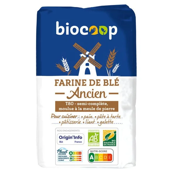 Farine de blé ancien T80 1kg