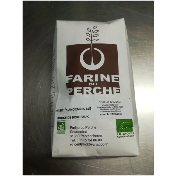Farine du Perche - Blé tendre variétés anciennes T80 - 1 kg