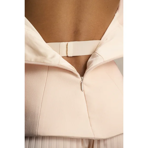 Feeling Good | Combinaison bandeau crème avec pantalon plissé