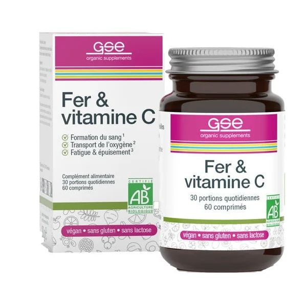 Fer et vitamine C comprimé (60) 30g