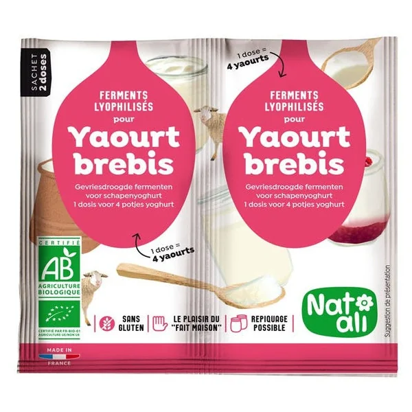 Ferment yaourt brebis nature 2x6g
