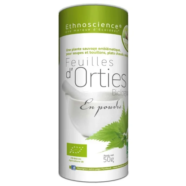 Feuilles d'orties en poudre