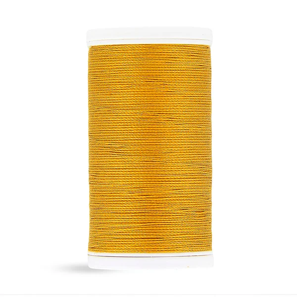 Fil LASER en coton jaune 100m