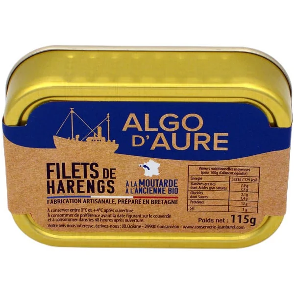 Filets de harengs à la moutarde 115g
