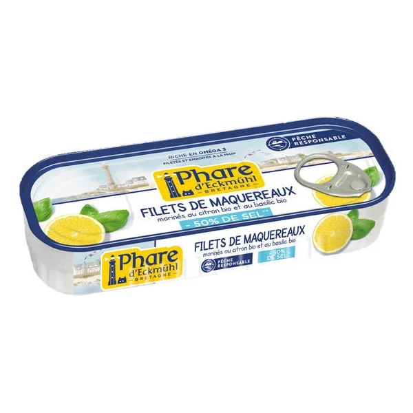 Filets de maquereaux citron basilic