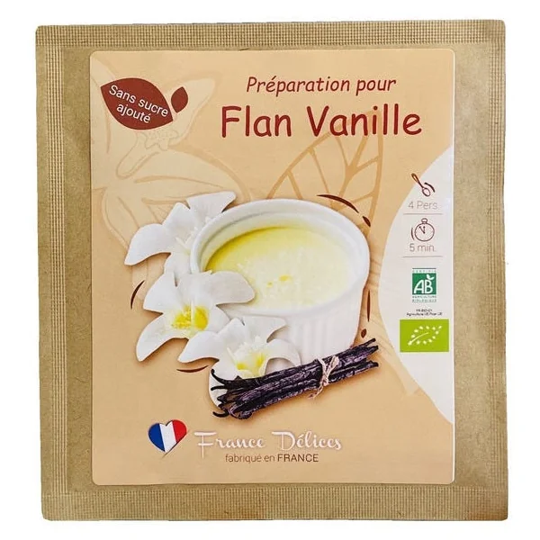 Flan vanille sans sucre 8g