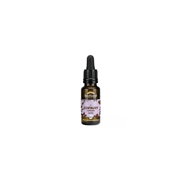 Fleur de Bach n°04 - Centaury, Centaurée bio - Compte goutte 20ml