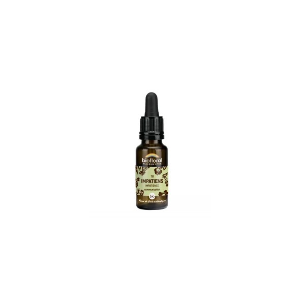 Fleur de Bach n°18 - Impatiens, Impatience bio - Compte goutte 20ml