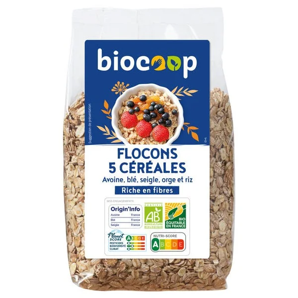 Flocons 5 céréales 500g