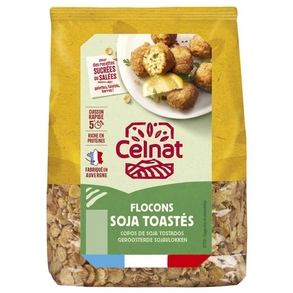 Flocons de soja toastés 350g