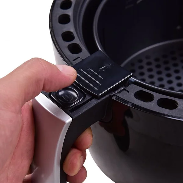 Friteuse à air chaud 2.6 L 1200 W Cuisson saine sans huile Four à convection Minuterie 0-30 min, Température 60-200°C
