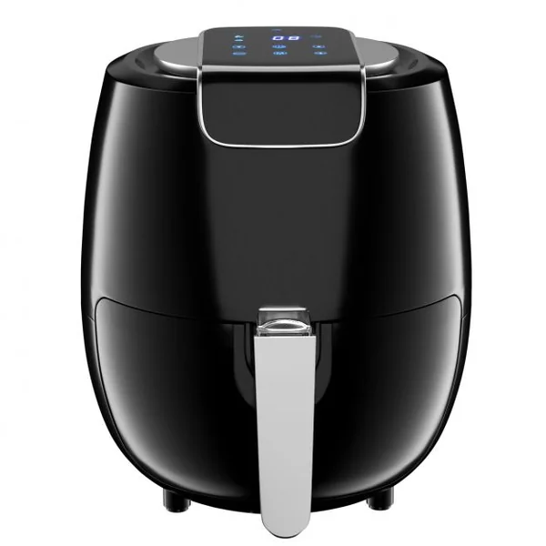 Friteuse Électrique 1800w à Air Chaud Sans Huile Capacité 53l Minuterie 60-200°c en Pp 385x305x345cm Noir