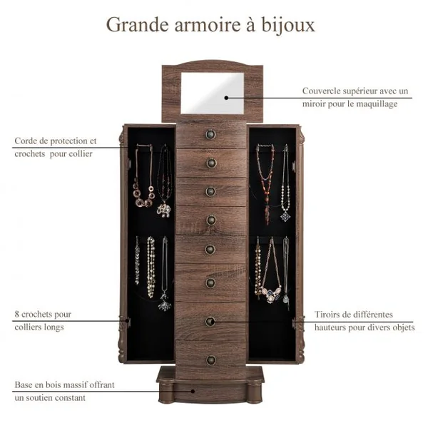 Friteuse Électrique 1800w à Air Chaud Sans Huile Capacité 53l Minuterie 60-200°c en Pp 38,5x30,5x34,5cm Noir