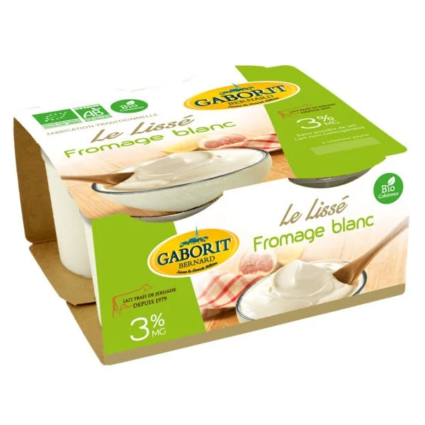 Fromage blanc lissé 3% 4x100g