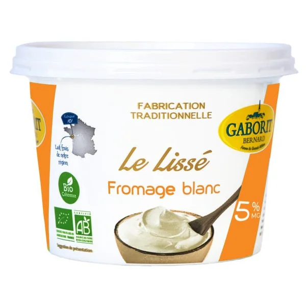 Fromage blanc lissé 5%MG 500g