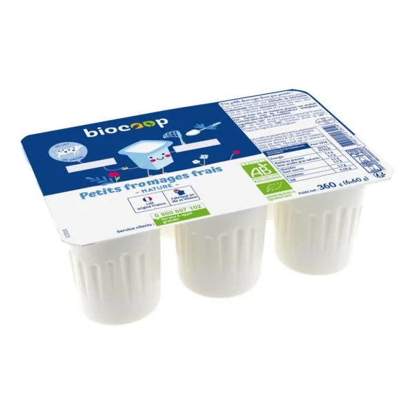 Fromage frais nature 3% MG 6x60g