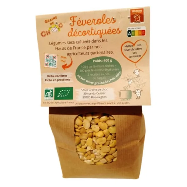 Féveroles décortiquées