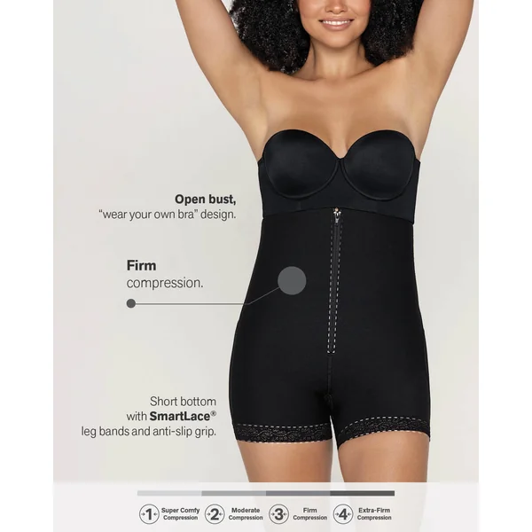 Gaine courte avec rembourrage des fesses