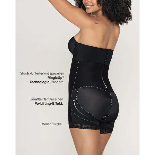 Gaine courte avec rembourrage des fesses