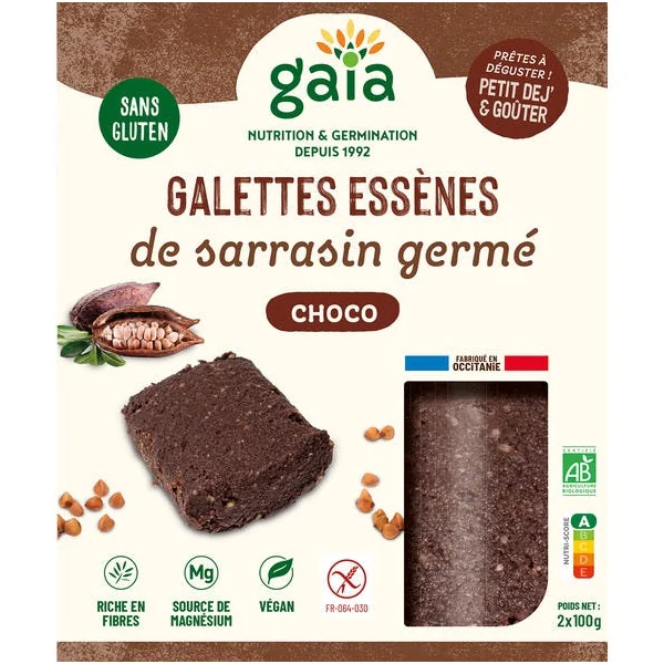 Galette au sarrasin germé choco 2x100g