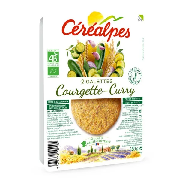 Galette courgette curry 2x90g