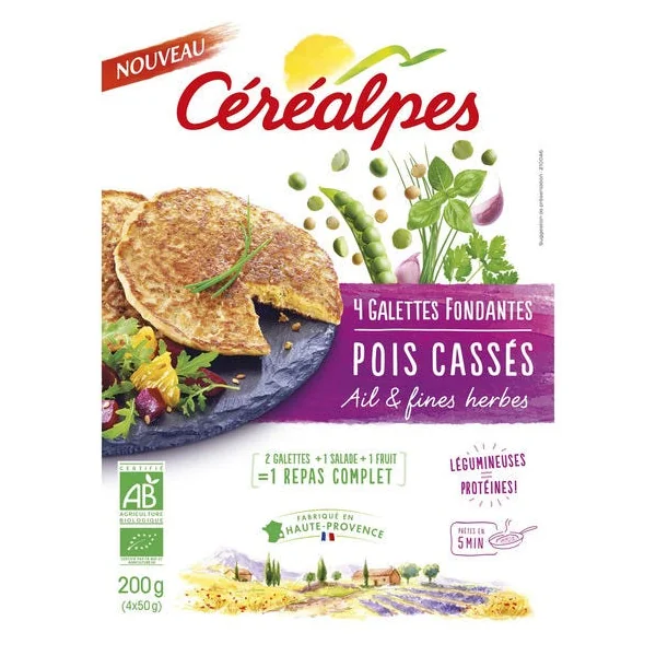 Galette fondante pois cassés (4) 200g