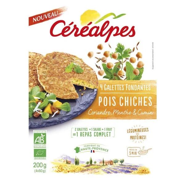 Galette fondante pois chiche (4) 200g