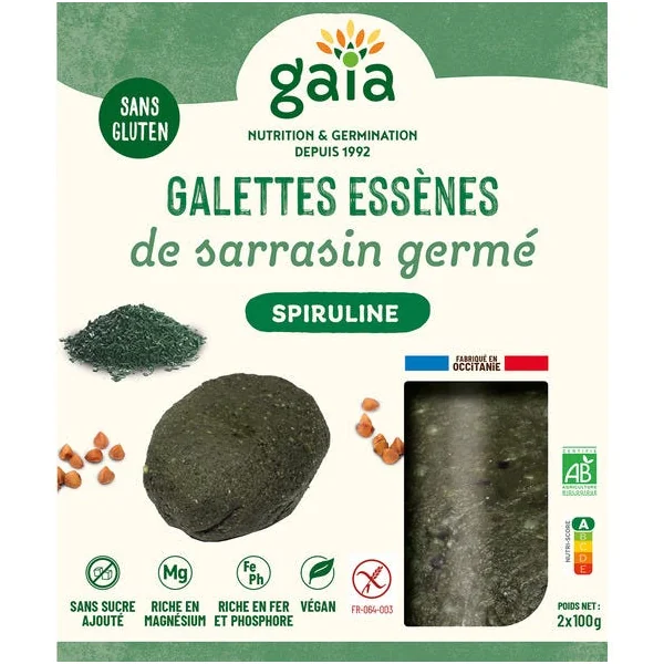 Galette sarrasin spiruline 2x100g