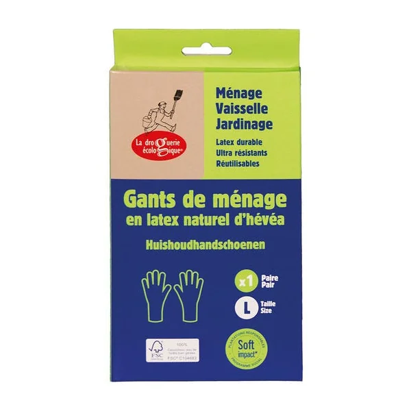 Gants ménage latex large 1 paire