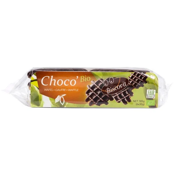 Gaufres nappage chocolat (6) 185g