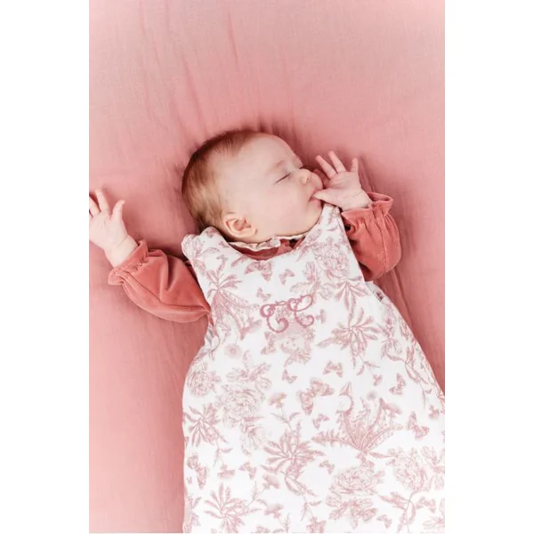 Gigoteuse Toile de Jouy Tartine et Chocolat - Soins Bébé Naturels & Produits Maman Après Naissance